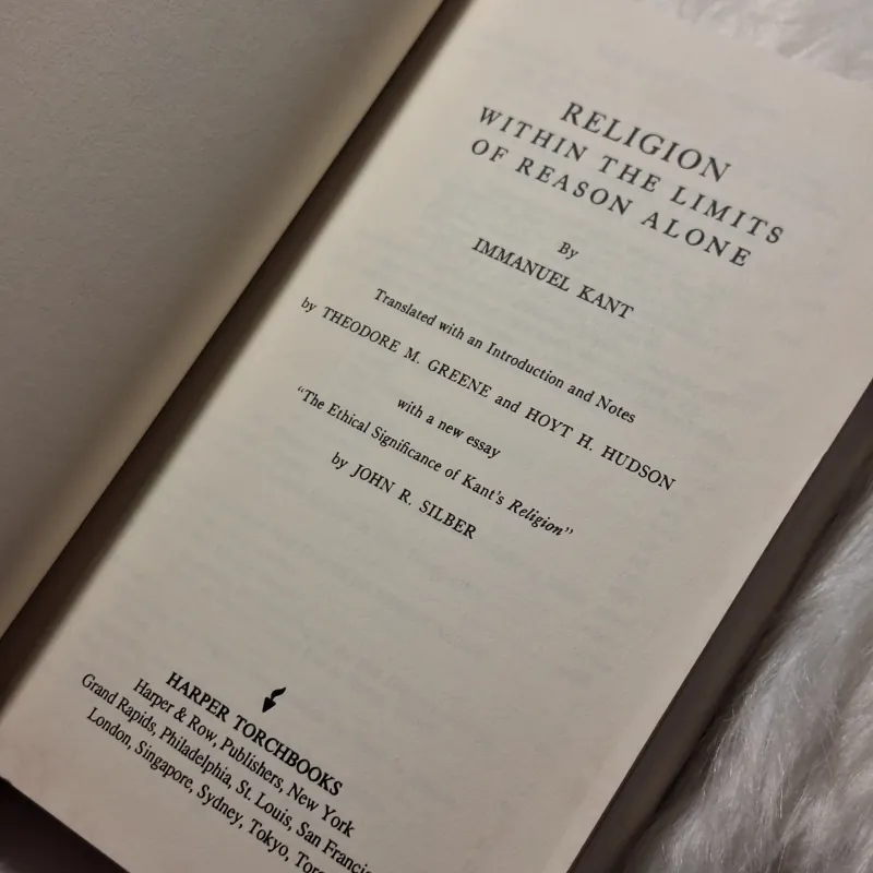 Immanuel Kant - Religion Within the Boundaries of Mere Reason 957087
