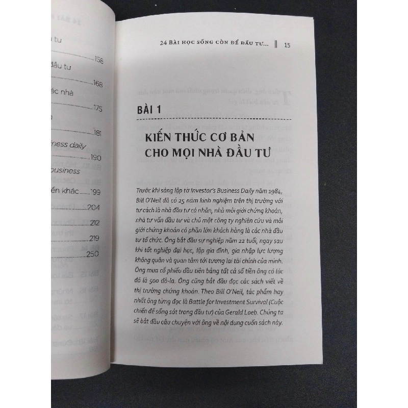 24 Bài học sống còn để đầu tư thành công trên thị trường chứng khoán mới 80% ố bẩn nhẹ 2017 HCM1008 William J. O'Neil KINH TẾ - TÀI CHÍNH - CHỨNG KHOÁN 916227