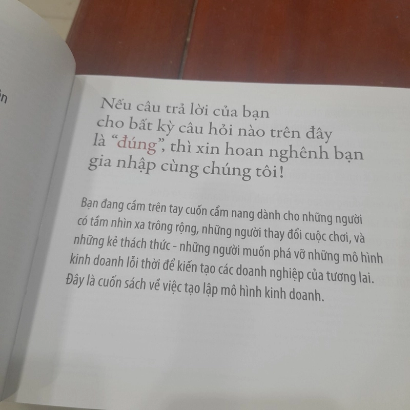 Tạo lập MÔ HÌNH KINH DOANH 501063