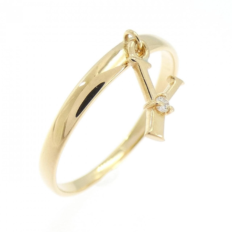 Nhẫn kim cương chữ Y K18YG 0.01CT - Hàng hiệu Authentic 852446