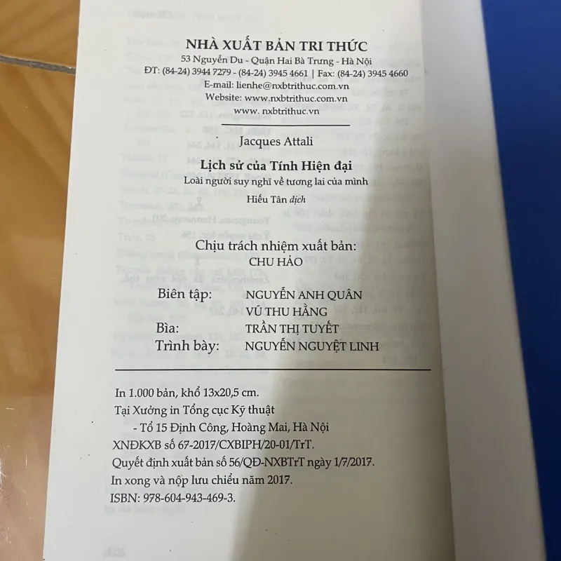 Lịch sử của tính hiện đại 780260