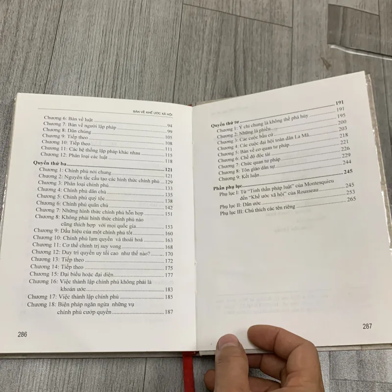 Ban về khế ước xã hội - jean jacques rousseau. 7a3 783482