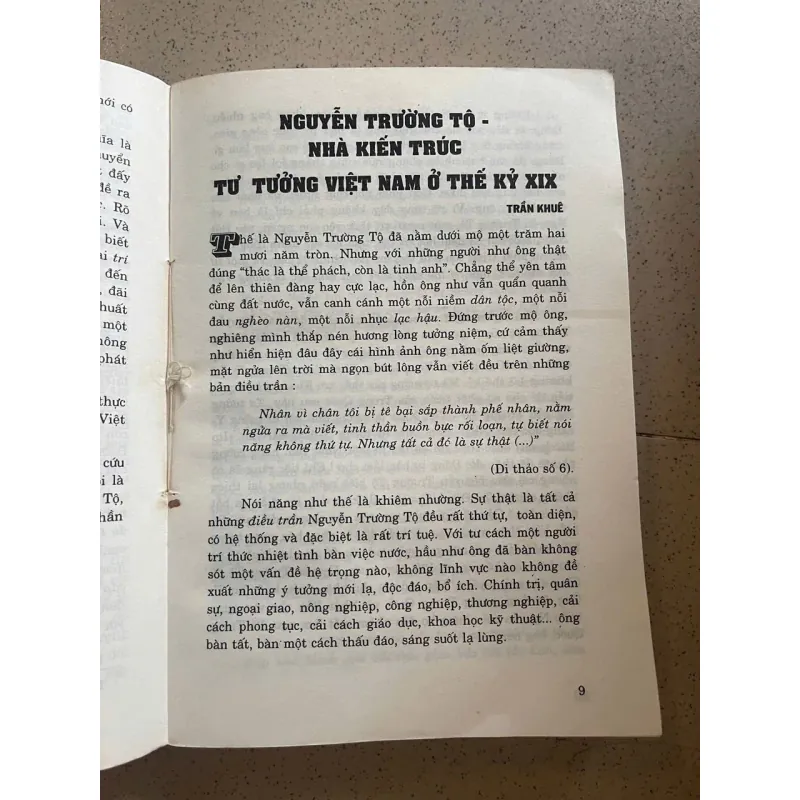 NGUYỄN TRƯỜNG TỘ VỚI VẤN ĐỀ CANH TÂN ĐẤT NƯỚC 994140