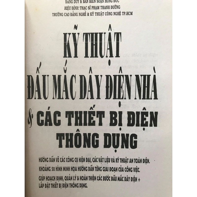 KỸ THUẬT ĐẤU MẮC DÂY ĐIỆN NHÀ & CÁC THIẾT BỊ ĐIỆN THÔNG DỤNG 474971