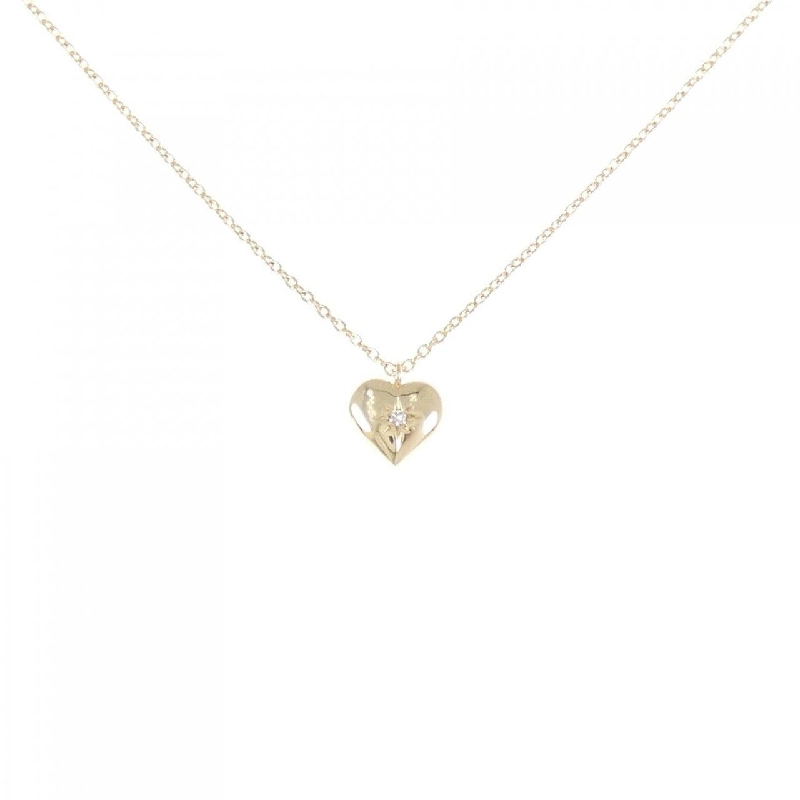 K10YG Dây chuyền kim cương hình trái tim - Hàng hiệu Authentic 859747