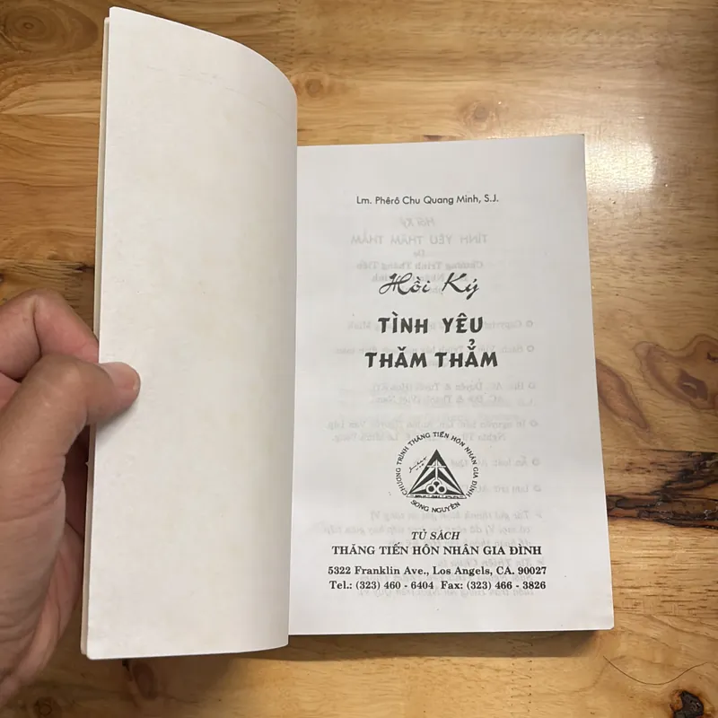 II Hồi Ký: Tình Yêu Thăm Thẳm - Lm. Phêrô Chu Quang Minh, S.J - 2003 702692