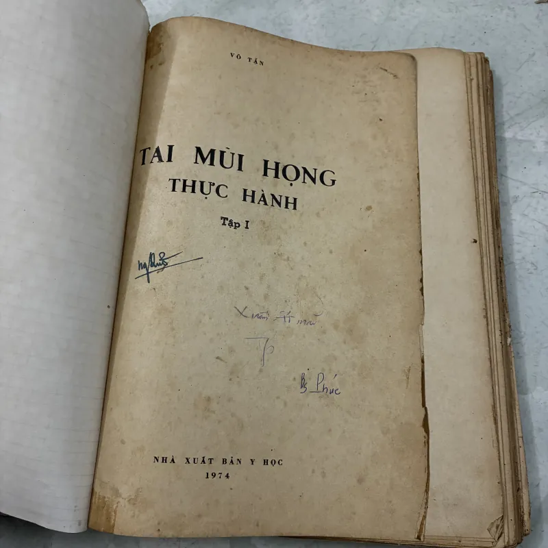 Tai mũi họng thực hành (Tập 1) - Võ Tấn - 1974s 1013087