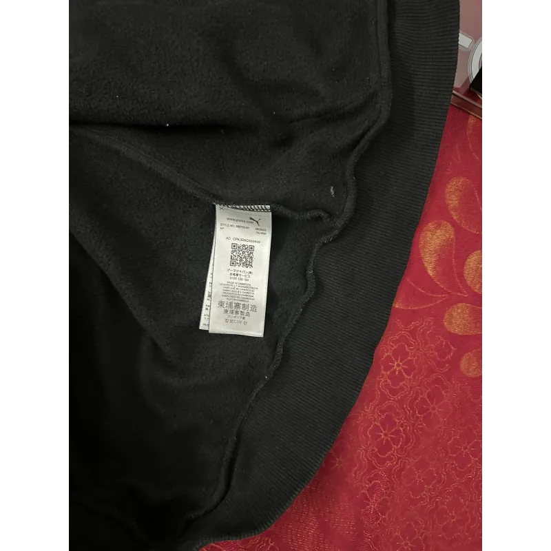 Bộ quần áo thể thao Puma logo màu đen size XS 755427