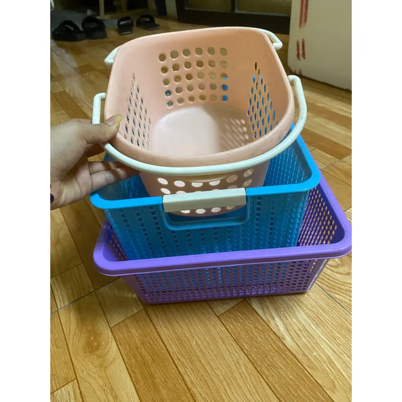 Combo giỏ đồ treo kệ mini nhựa 592805