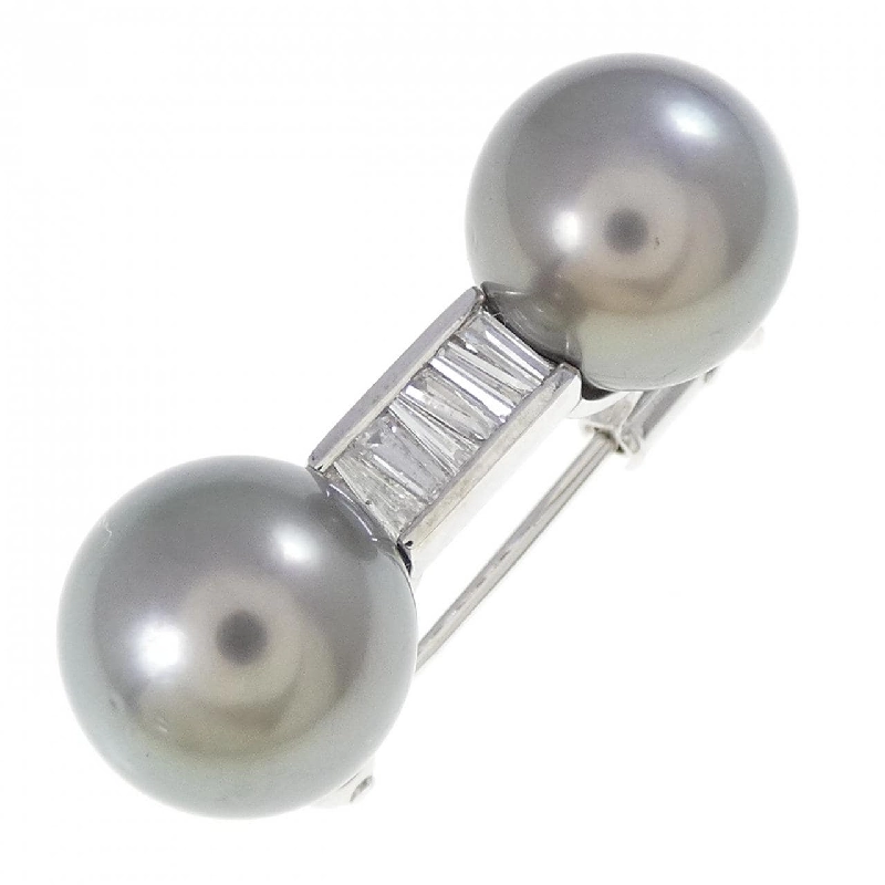 PT/K14WG Ngọc trai đen brooch - Hàng hiệu Authentic 877733