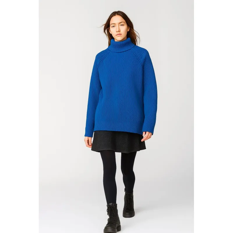 Áo len xanh cao cổ 749648