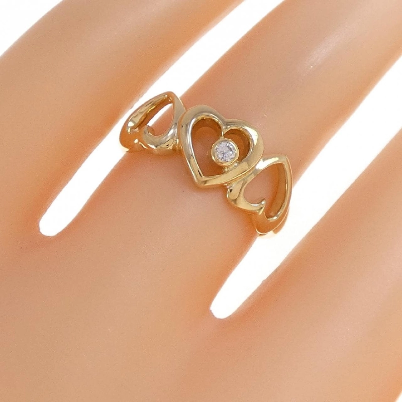 Nhẫn kim cương hình trái tim K18YG 669233