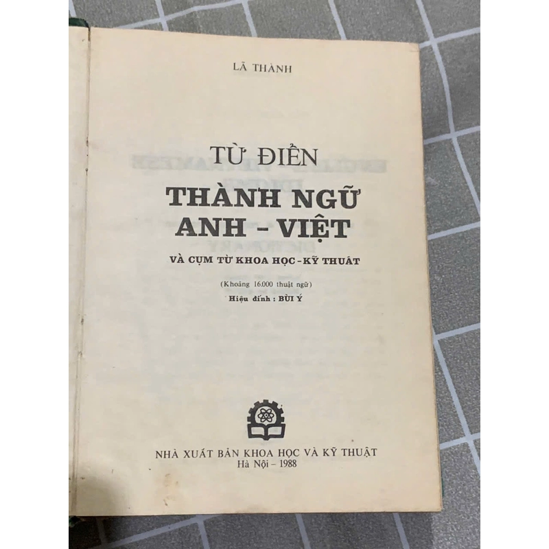 TỪ ĐIỂN THÀNH NGỮ ANH VIỆT - bìa cứng  544447