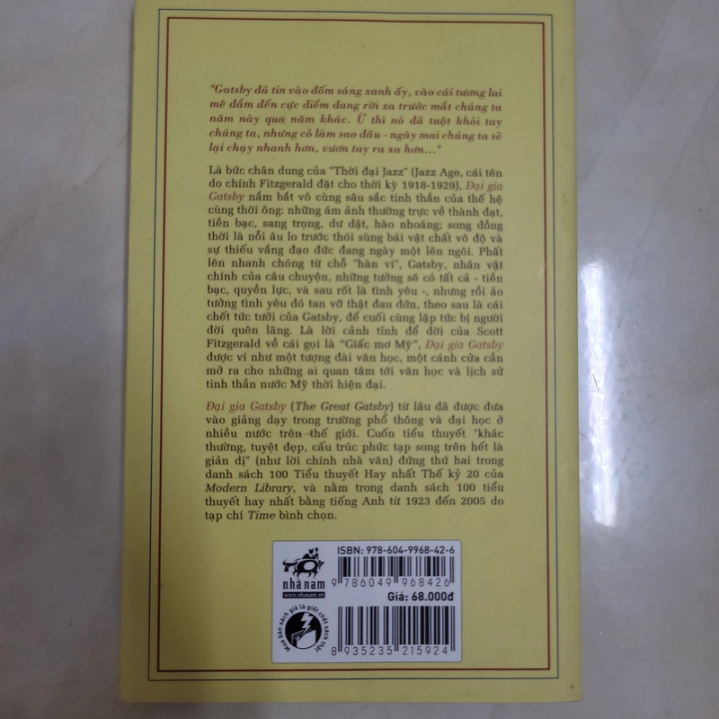 Truyện ngắn Đại gia Gatsby 453361