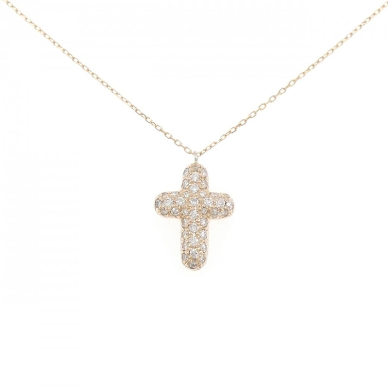 K18PG Dây chuyền kim cương chéo 1.00CT - Hàng hiệu Chính hãng 850523