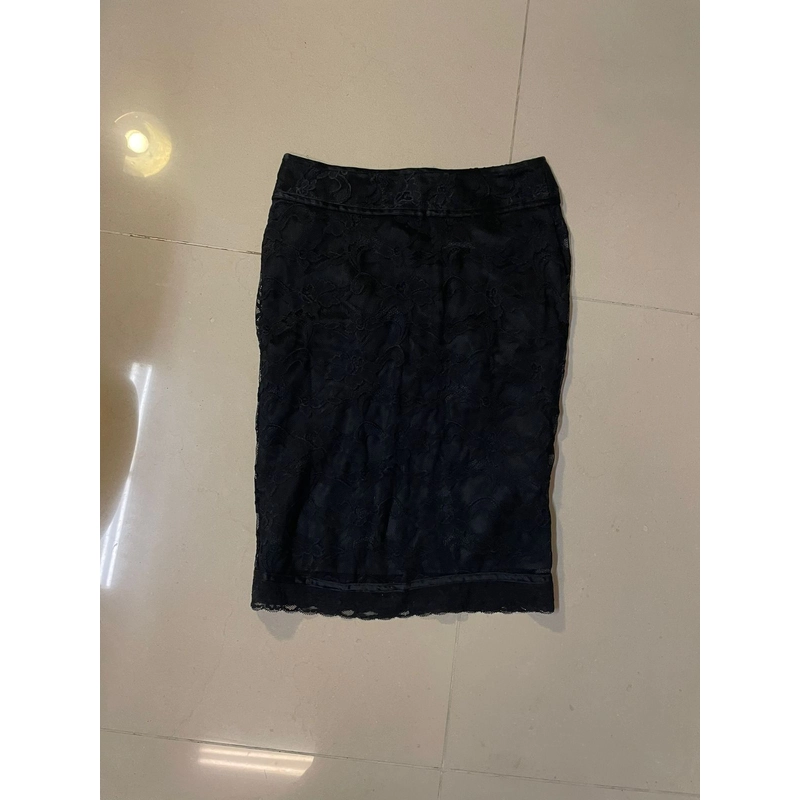 Chân váy midi, đen, Size M 521532
