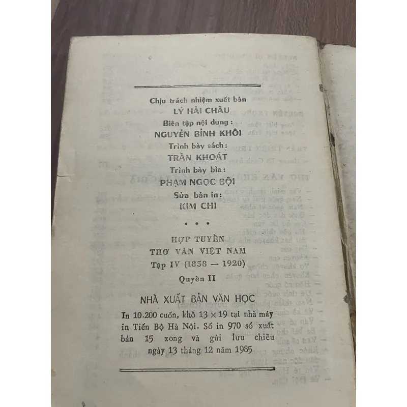 HỢP TUYỀN THƠ VĂN VIỆT NAM ( 1858 - 1920) QUYỂN II 690010