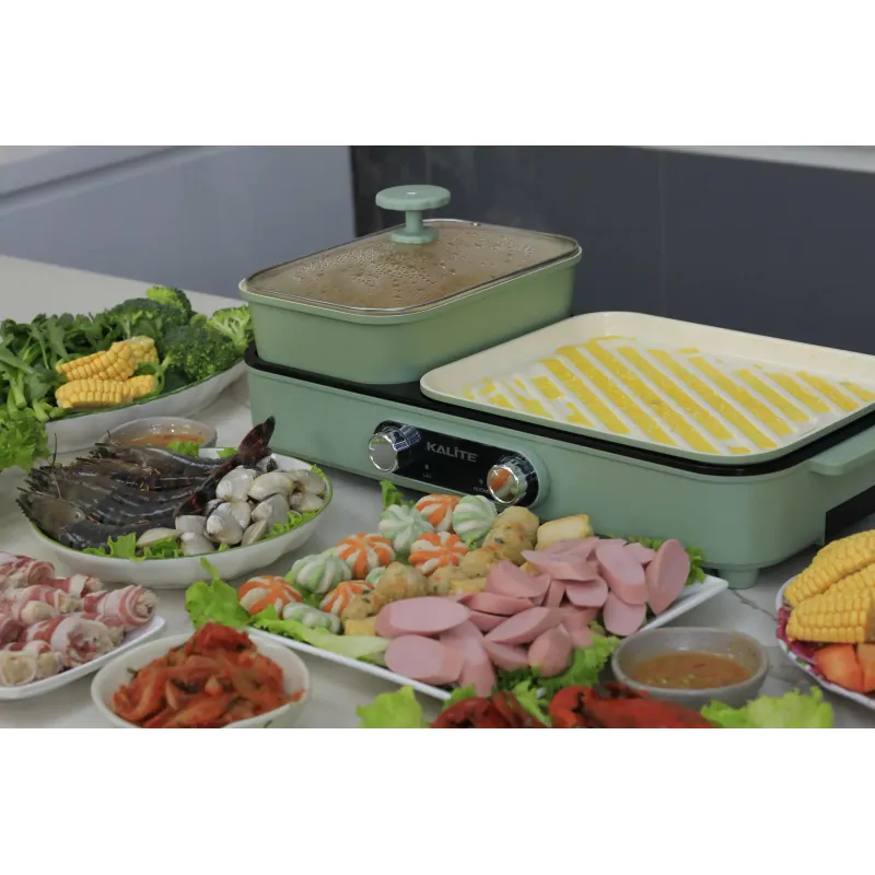 Bếp lẩu nướng 2in1 Kalite KLG333, điều chỉnh nhiệt riêng, công suất mạnh mẽ 1800W 792309