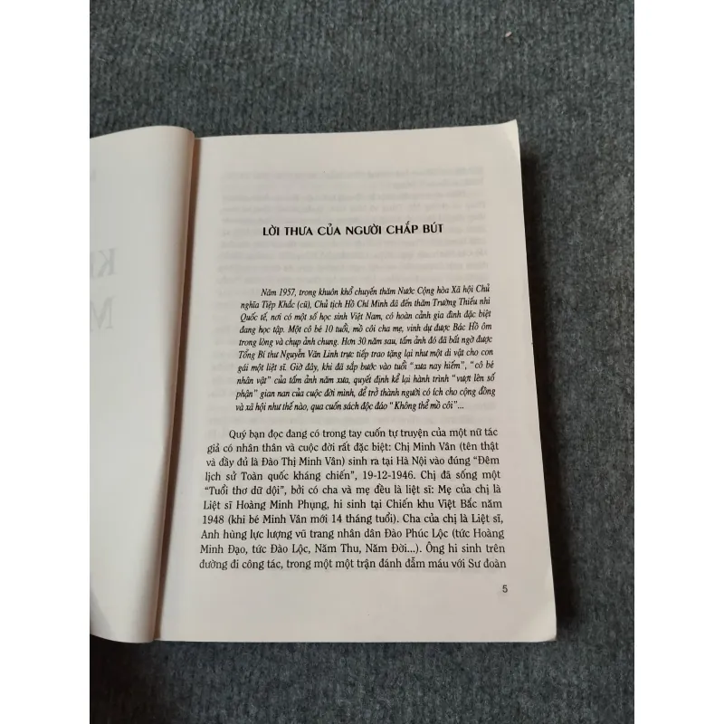 KHÔNG THỂ MỒ CÔI - MINH VÂN 727159