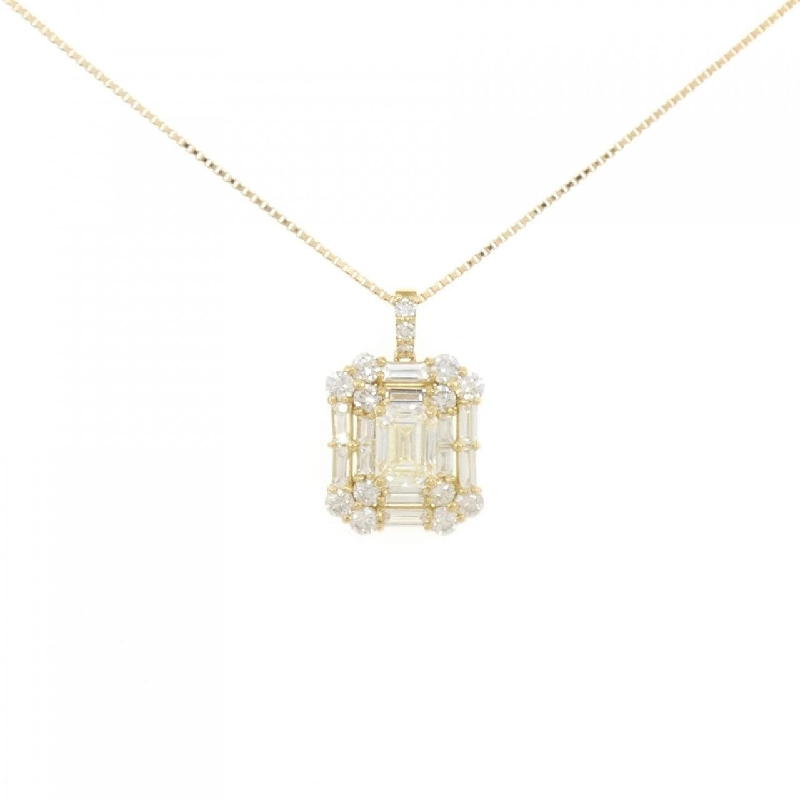 K18YG Dây chuyền kim cương 1.014CT - Hàng hiệu Authentic 859014