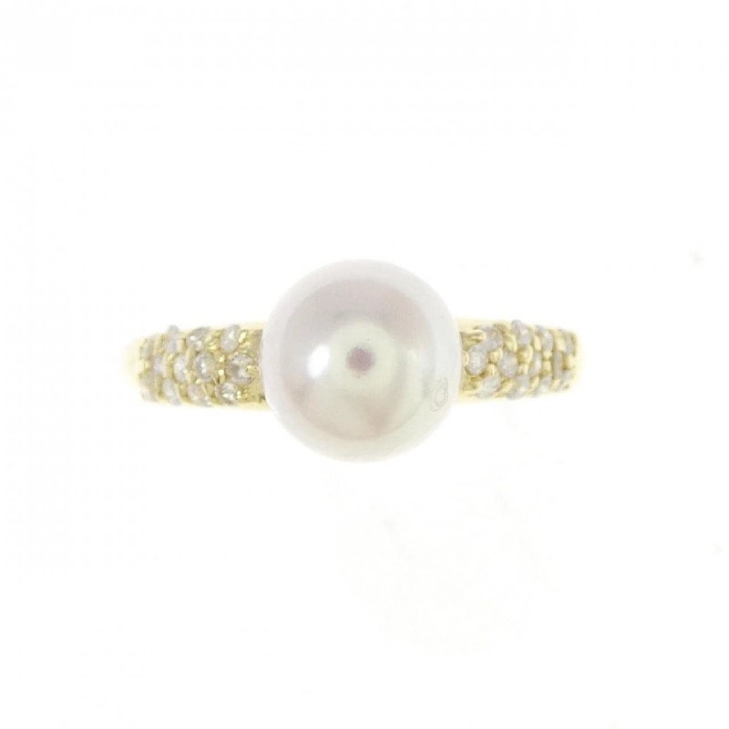 Nhẫn ngọc trai Akoya K18YG 6.9mm 671063