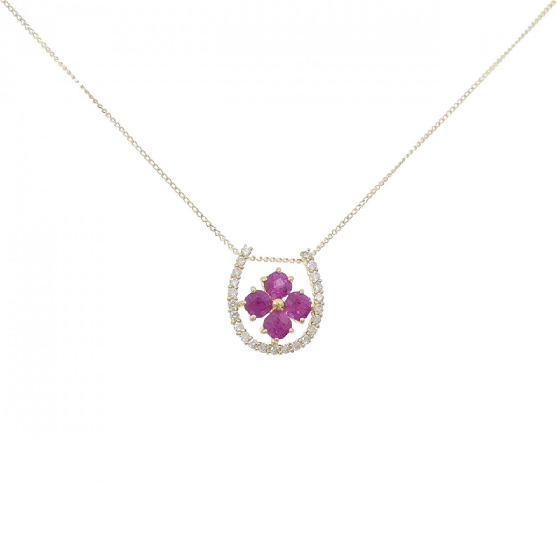 Dây chuyền ruby K18YG 0.50CT - Hàng hiệu chính hãng 862164