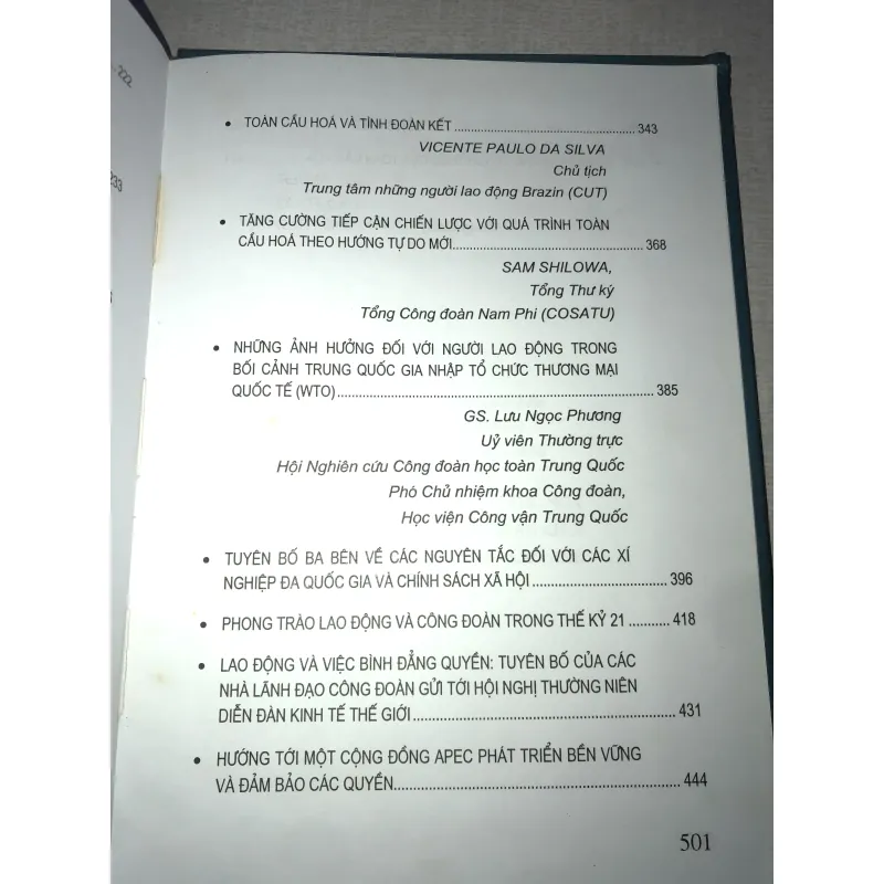 Toàn cầu hoá và phong trào công đoàn quốc tế  778543