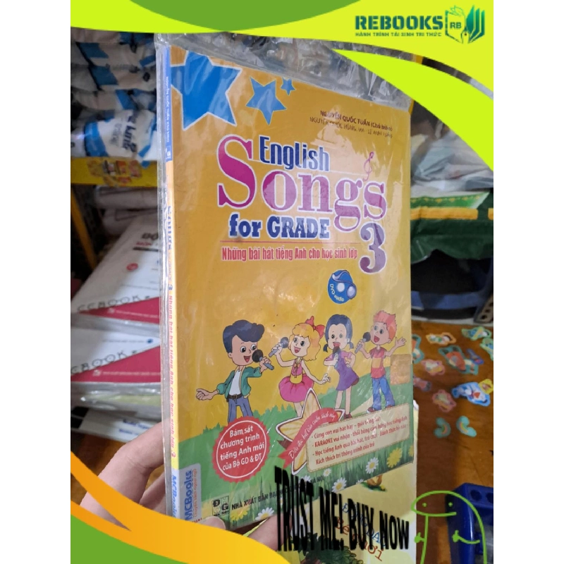 (TẶNG BOOKMARK) English song for grade 3 mới 90% có CD RBK0808 HỌC NGOẠI NGỮ 943870