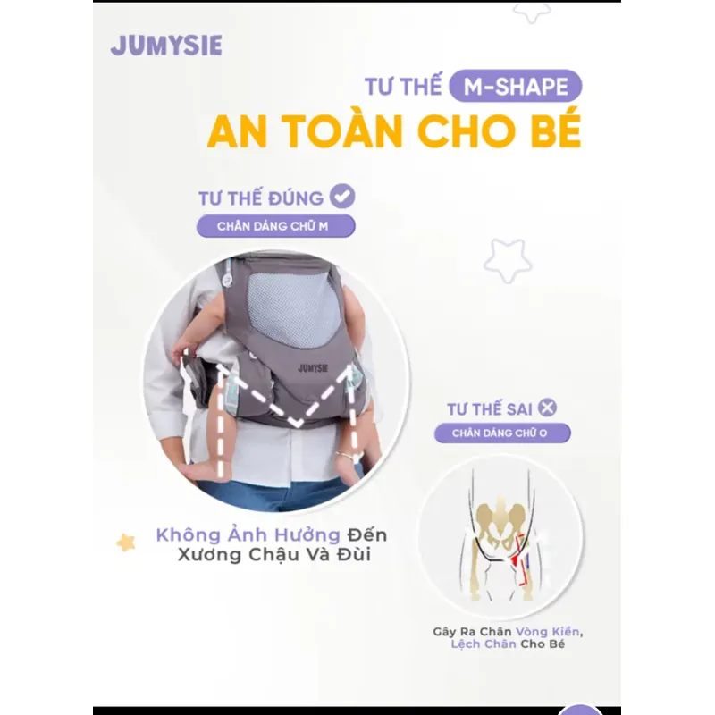 Địu trợ lực Jumysie cho bé 4-36 tháng (như mới) 705368