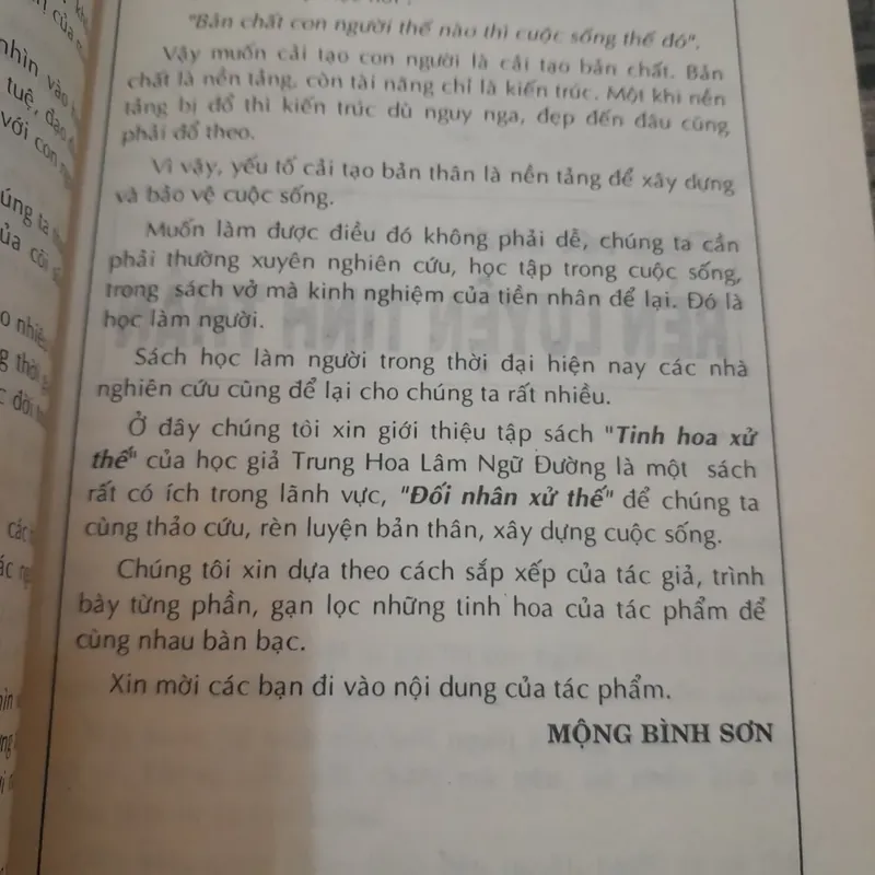 TINH HOA XỬ THẾ.  Lâm Ngữ Đường. Biên dịch Mộng Bình Sinh 732676