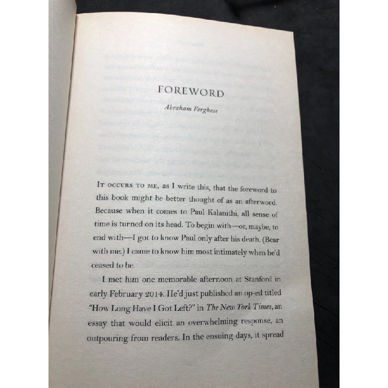 When breath becomes air mới 85% bẩn nhẹ Paul Kalanithi HPB1408 NGOẠI VĂN 203062