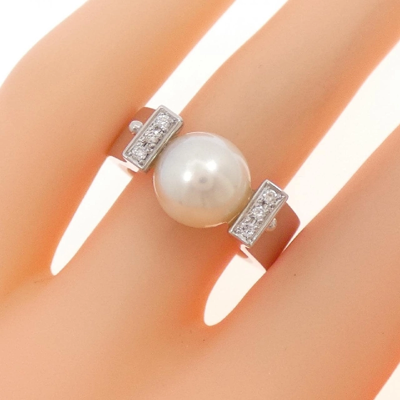 Nhẫn ngọc trai Akoya K18WG 9mm 670263