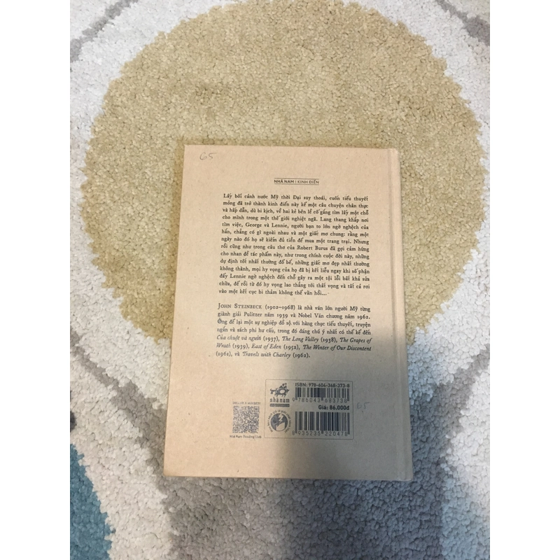 Của Chuột và Người - John Steinbeck (bìa cứng) 139209