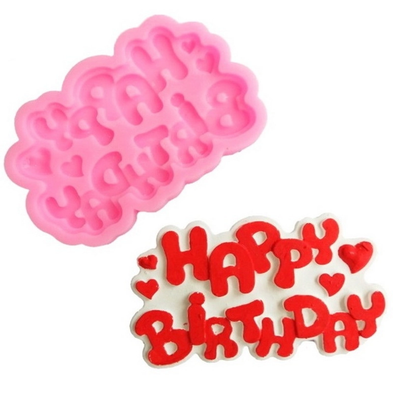 Khuôn rau câu silicon sinh nhật Happy Birthday - Mã số 1639 221144