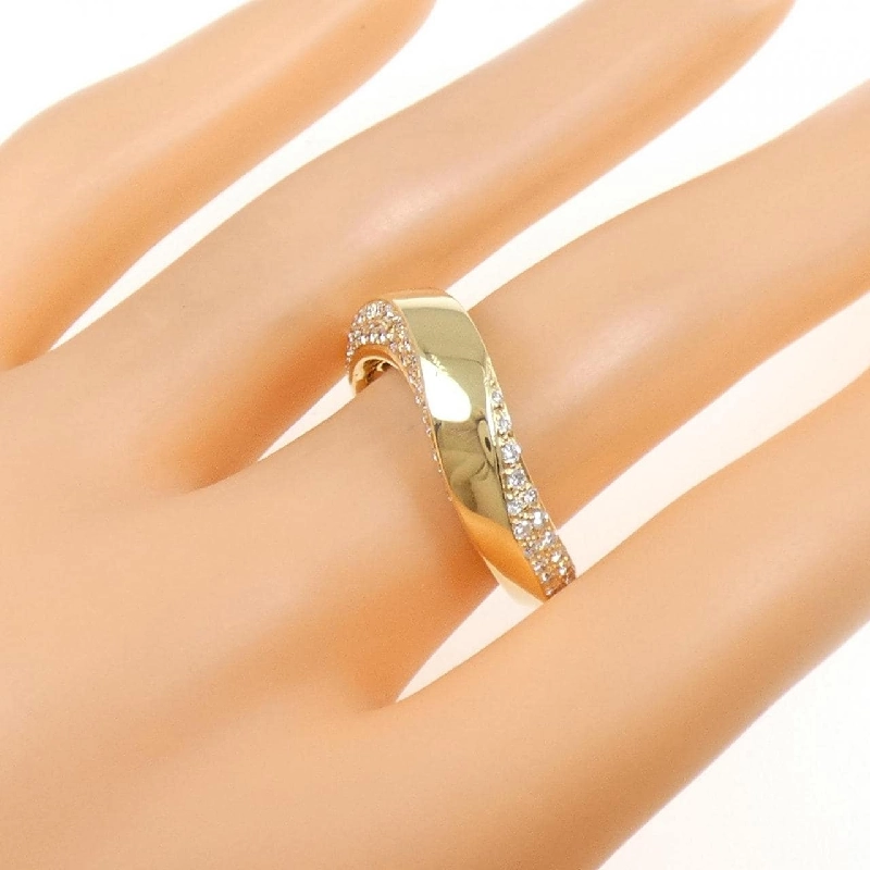 Nhẫn kim cương 750YG 0.41CT - Hàng hiệu Authentic 848563