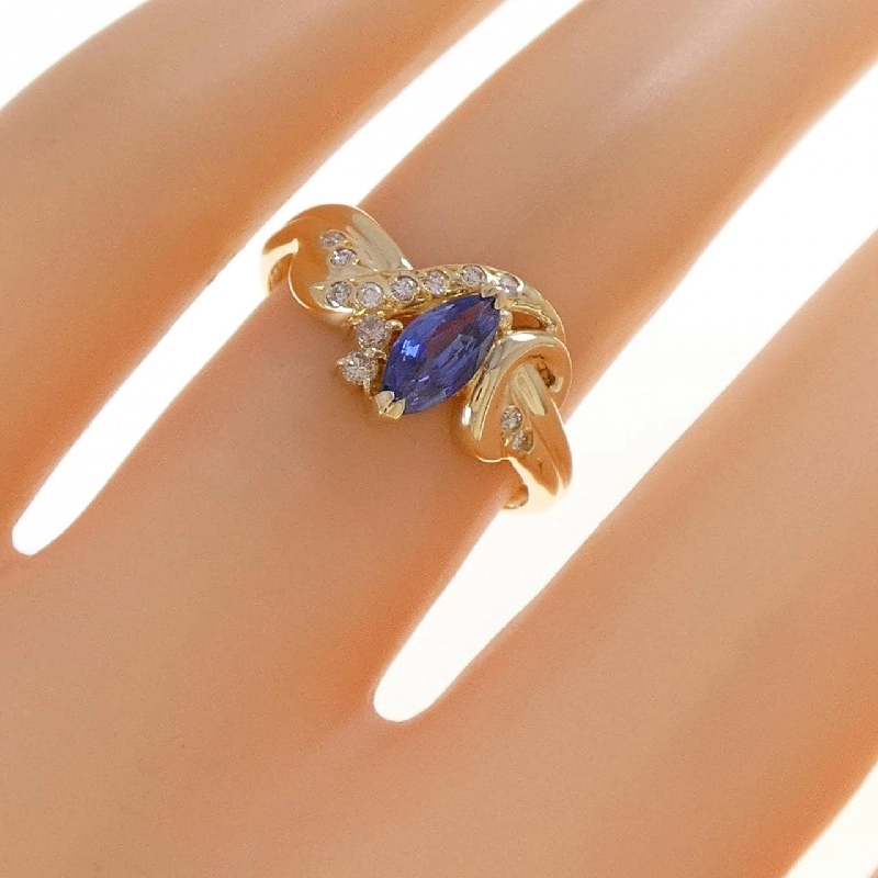 Nhẫn Sapphire K18YG 0.47CT - Hàng hiệu Chính hãng 852380