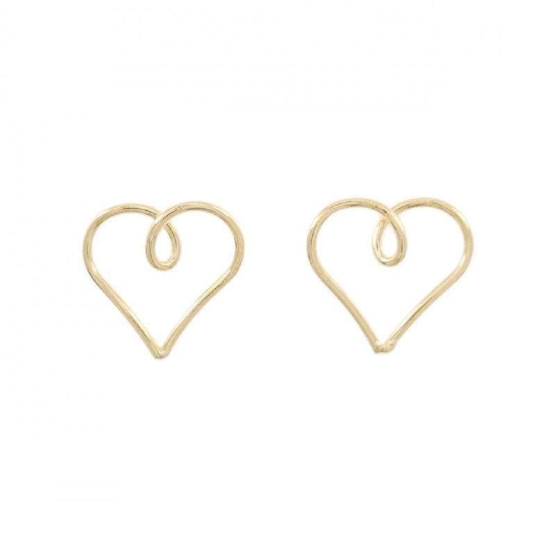 K18YG Bông tai hình trái tim - Hàng hiệu Chính hãng 872642