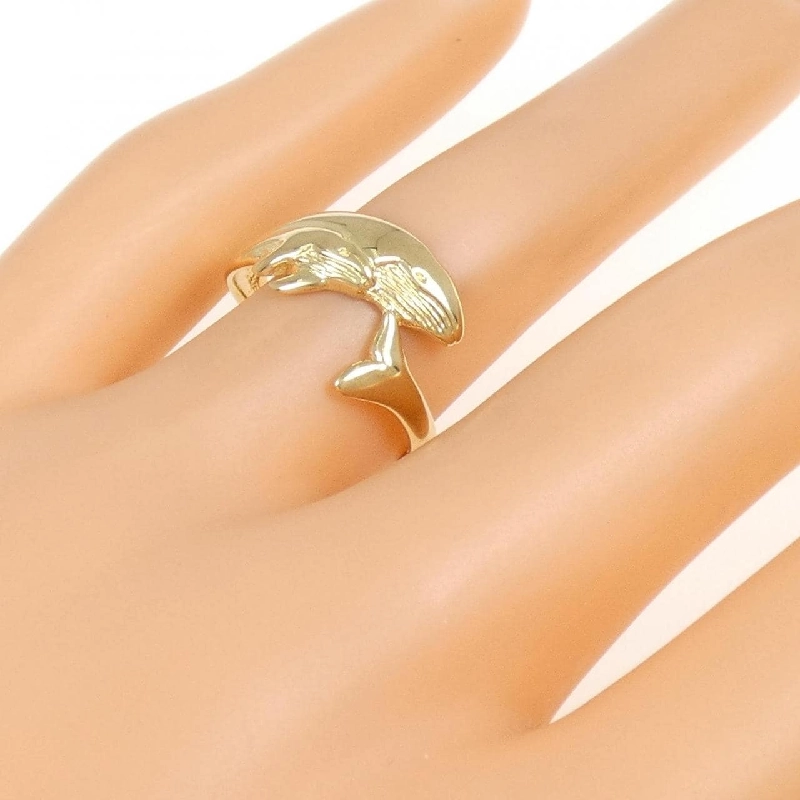 Nhẫn K18YG Cá Voi 672269