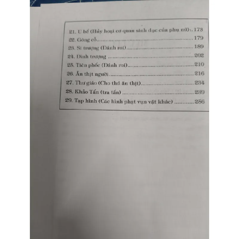 Những hình phạt tàn khốc lịch sử Trung Quốc - Vương Vĩnh Khoan - 2010 - 268 trang LỊCH SỬ - CHÍNH TRỊ - TRIẾT HỌC ANTQ2809 569731