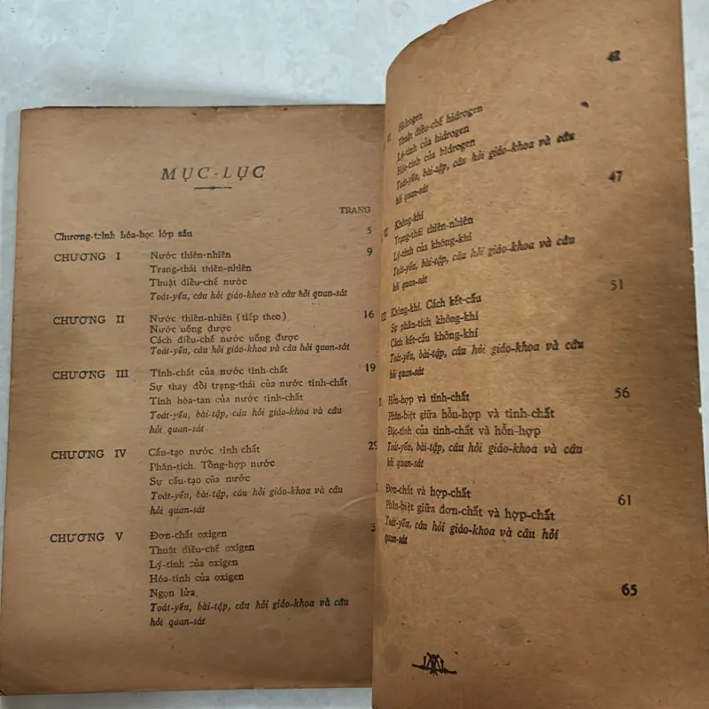 Hoá học lớp 6 trung học - Đinh Văn Lỗ - 1970s 801053