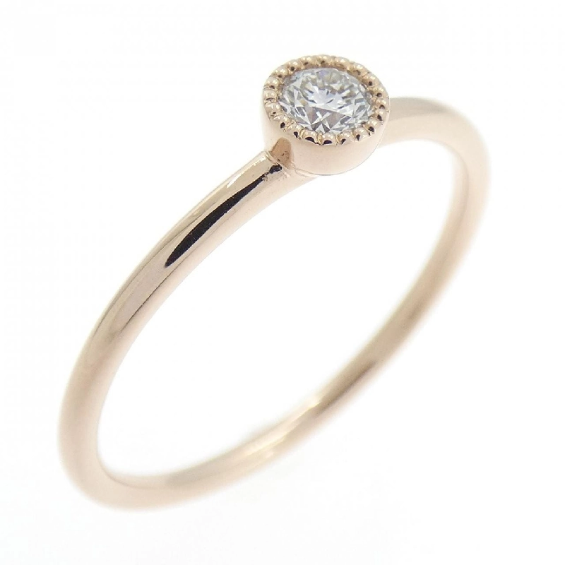 Nhẫn kim cương K18PG Solitaire 0.100CT 669677