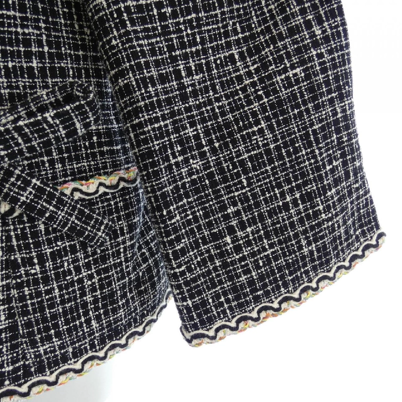 Jacket không cổ CHANEL LOOK35 P78887V68997 632514