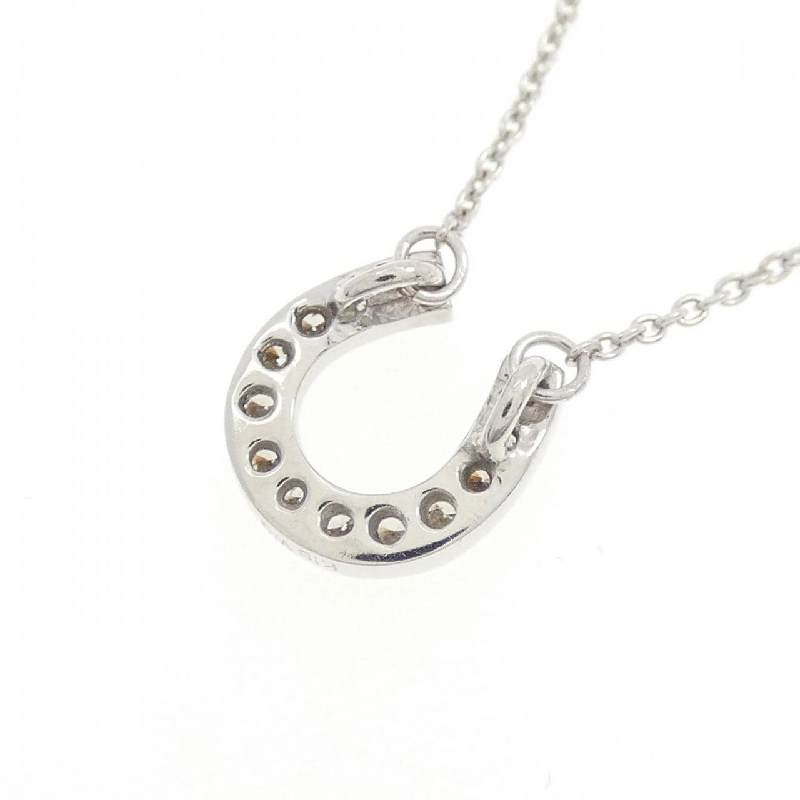 K18WG Mặt dây chuyền hình móng ngựa kim cương 0.13CT - Hàng hiệu Chính hãng 861864