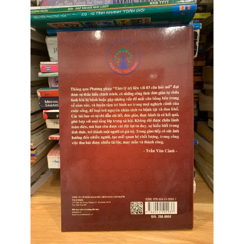 Tâm lý trị liệu với 3 câu hỏi mở -Trần Văn Cảnh 786100