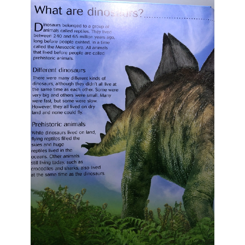 Dinosaurs BÌA CỨNG mới 85% bìa bẩn nhẹ USBORNE HPB2707 NGOẠI VĂN 458718