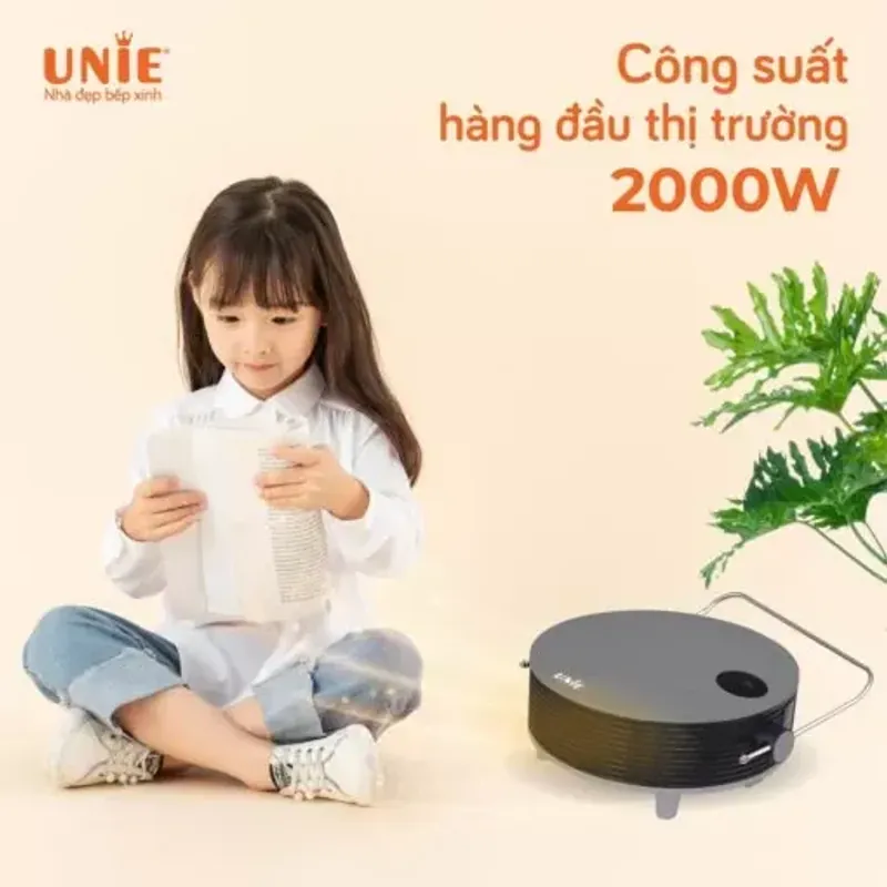 UNIE UE-125 sưởi gốm hiện đại 3 chế độ, treo tường/để bàn tối ưu điện năng chính hãng 575680