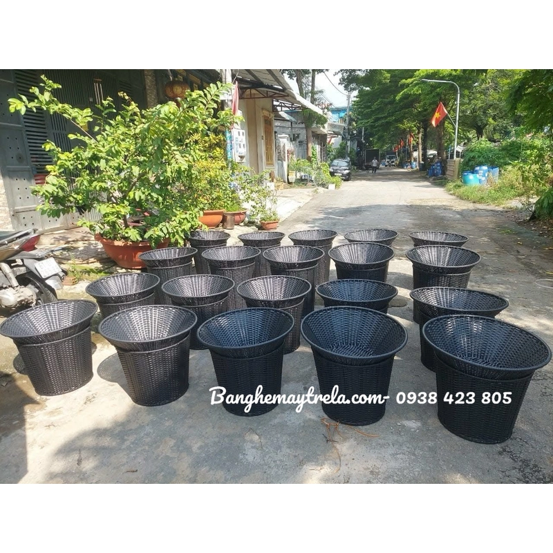 Sọt trưng trái cây hoa quả mây nhựa 495933