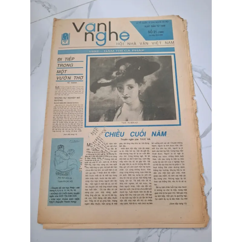 Báo Văn nghệ Số 21 (23-5-1992) - Thúc Hà - Truyện ngắn 960385