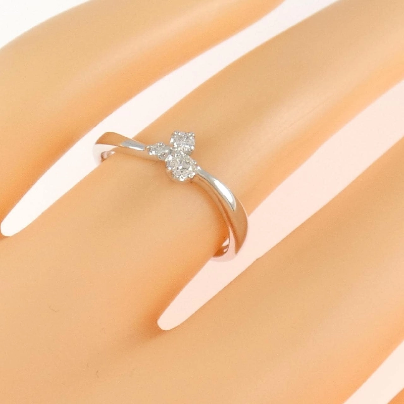 Nhẫn kim cương K18WG 0.11CT 671331