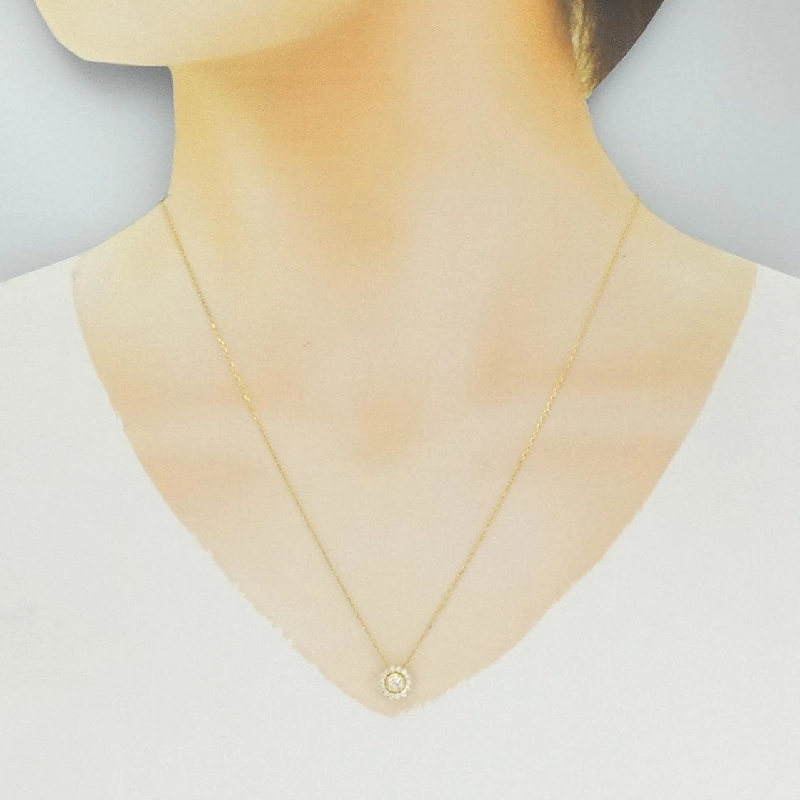 K18YG Dây chuyền kim cương 0.159CT - Hàng hiệu Chính hãng 858814